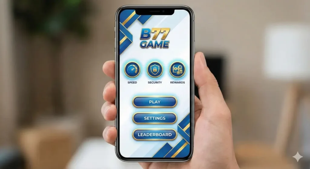 Game feature icons displayed on mobile screen in simple style