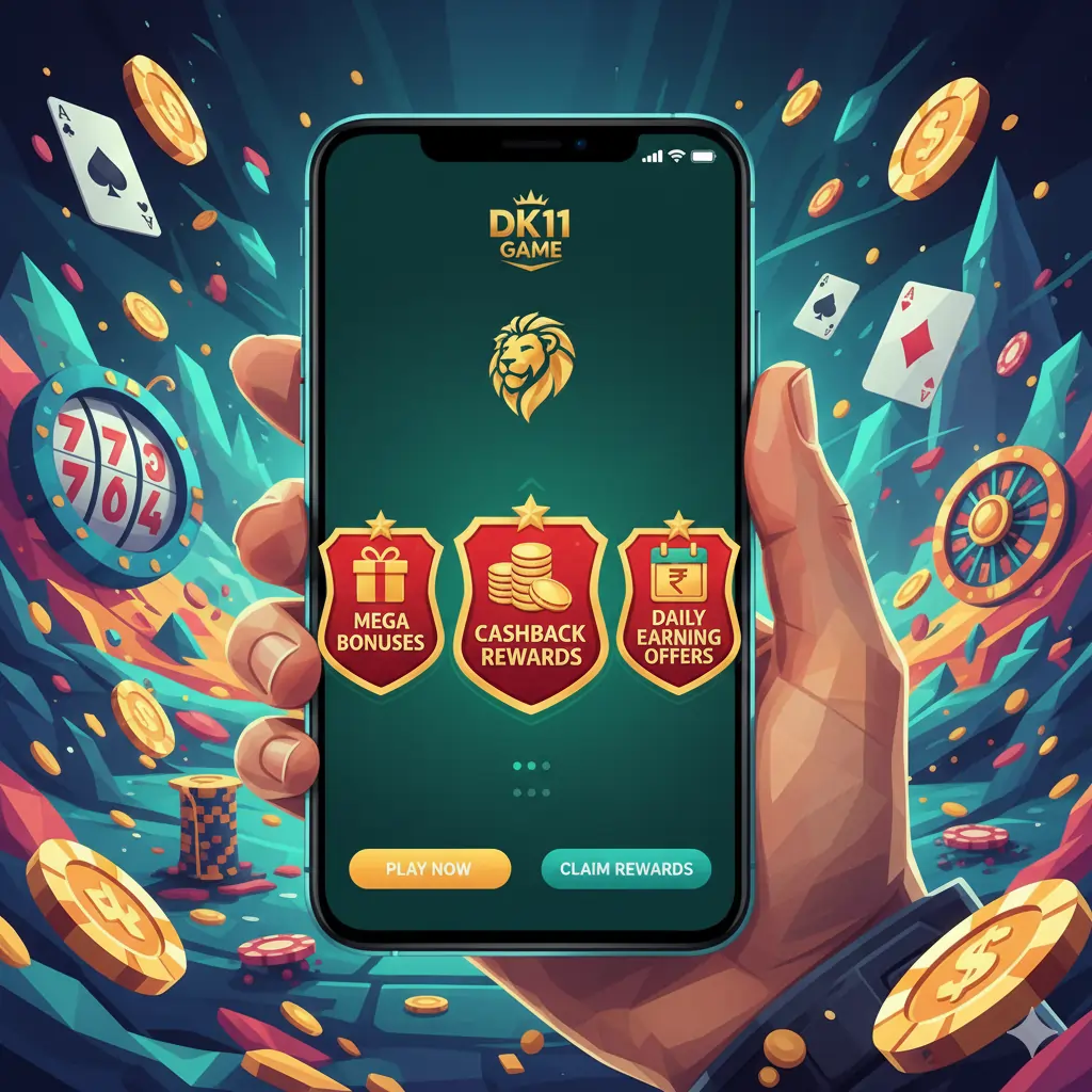 Online gaming bonus rewards and cashback offers illustration