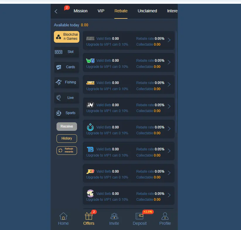 Online gaming bonuses and rewards on mobile screen