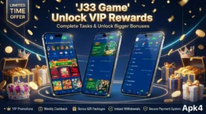 Play and Earn With J33 Game — The Easiest Way to Win Cash 4
