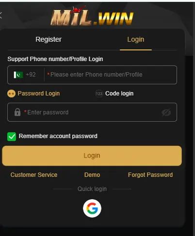 Mobile app registration process