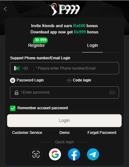 earning app login steps