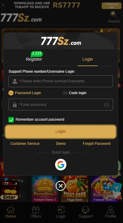 Register and login for online earning