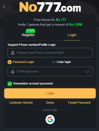 How to login in earning app
