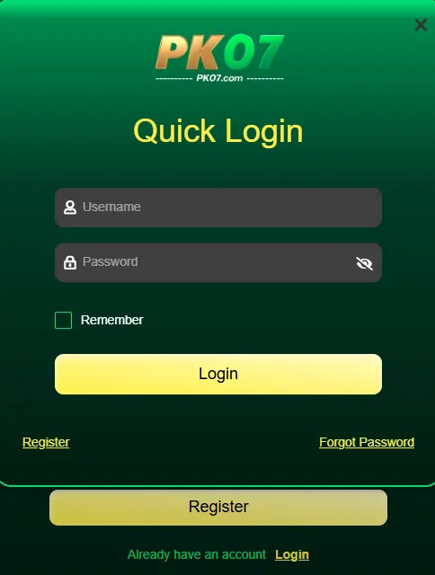 how to login mobile casino app