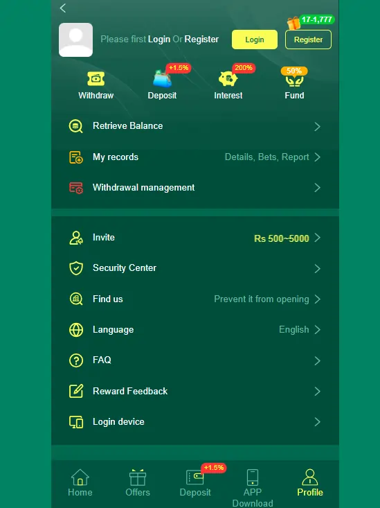 Mobile registration login process guide