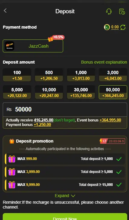 JazzCash EasyPaisa withdrawal options