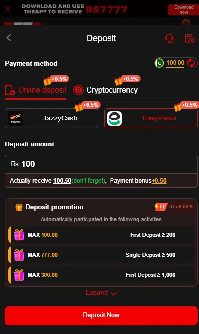 Online betting payment options