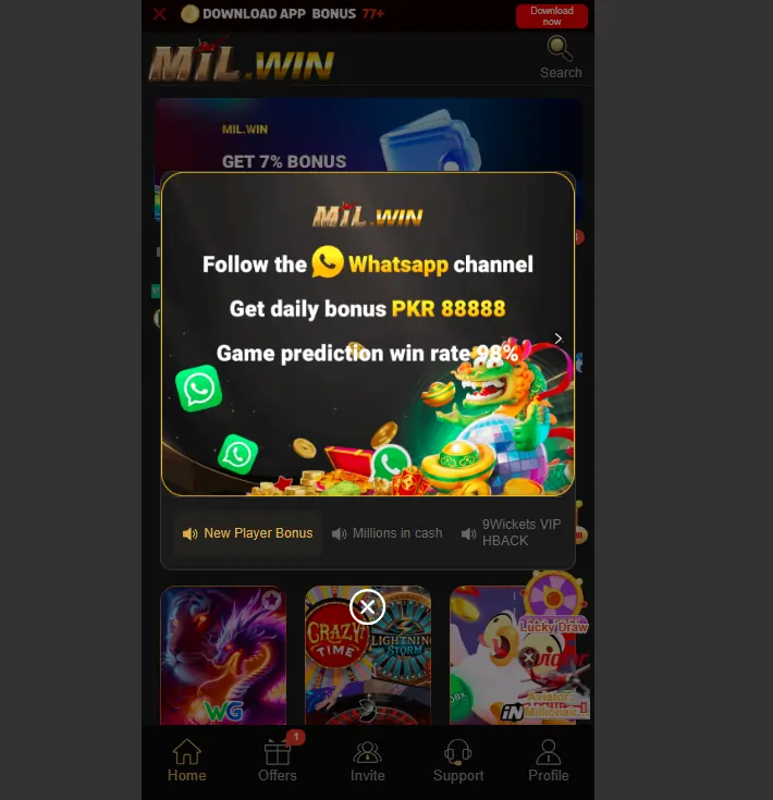 Online game bonus rewards