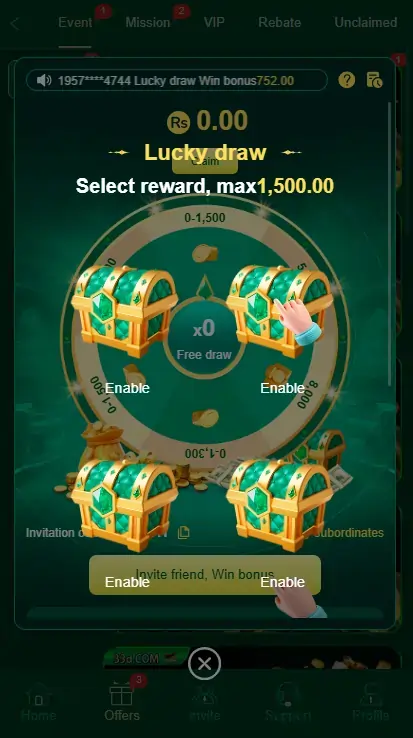 New player welcome bonus rewards