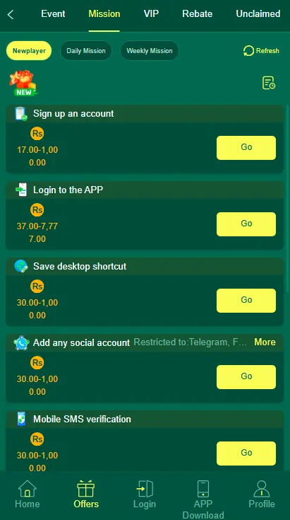 Mobile casino bonus offers