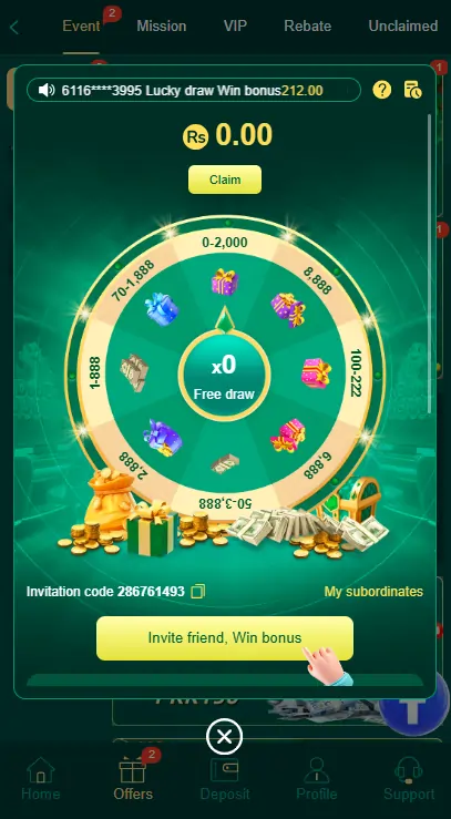 Daily bonus cashback rewards