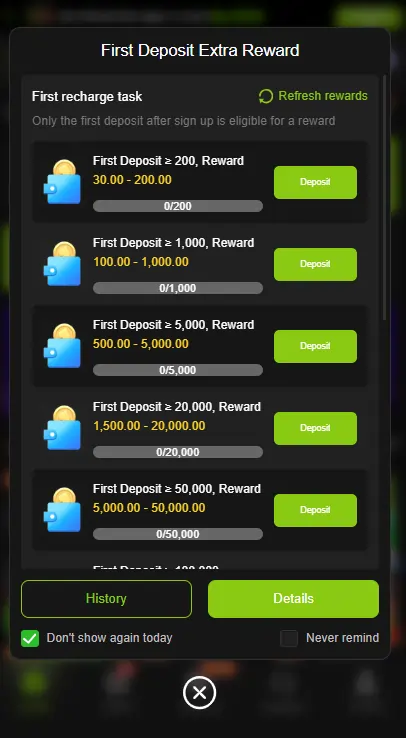 ZS999 Game Daily Login Rewards