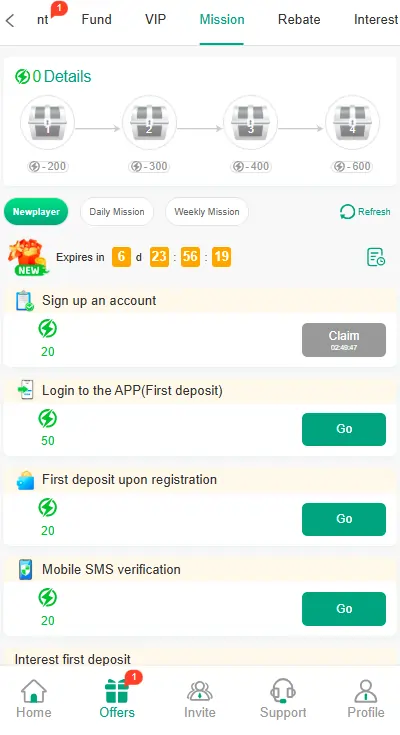 VIP membership perks and levels