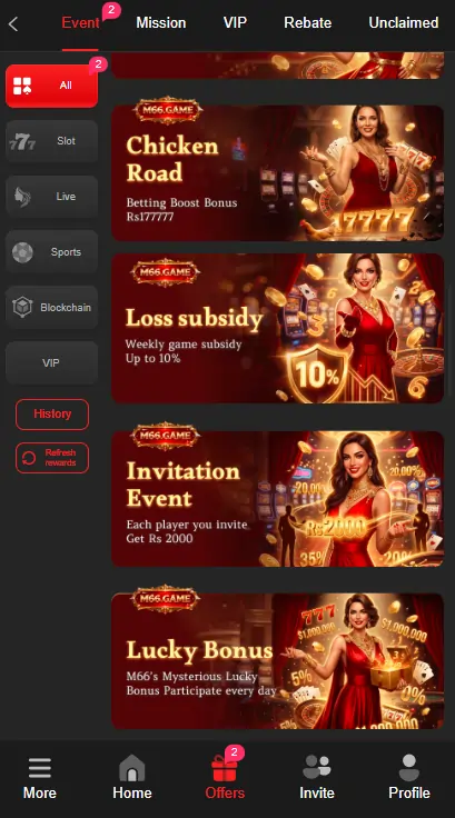 M66 Game free rewards