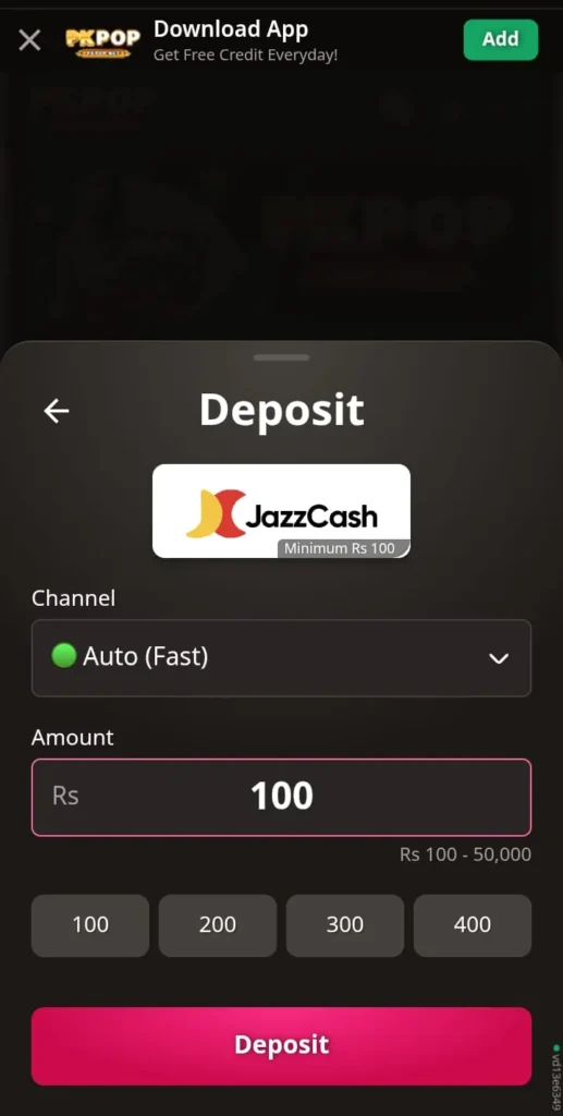 instant cash withdrawal Pakistan