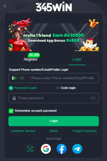 game download register steps