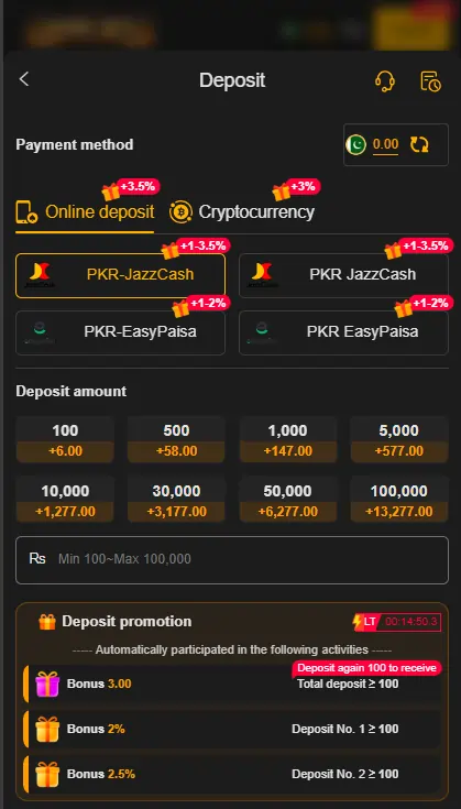 JazzCash EasyPaisa payment