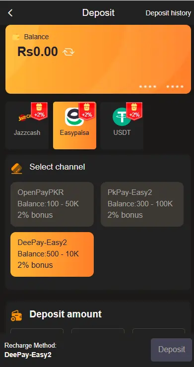 92Dadu Game Payment Methods