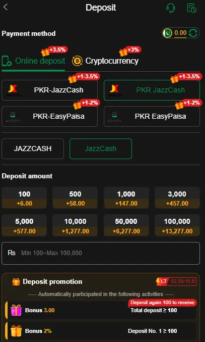 JazzCash EasyPaisa withdrawal