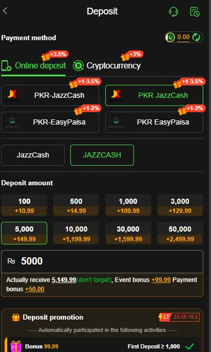 JazzCash EasyPaisa payments