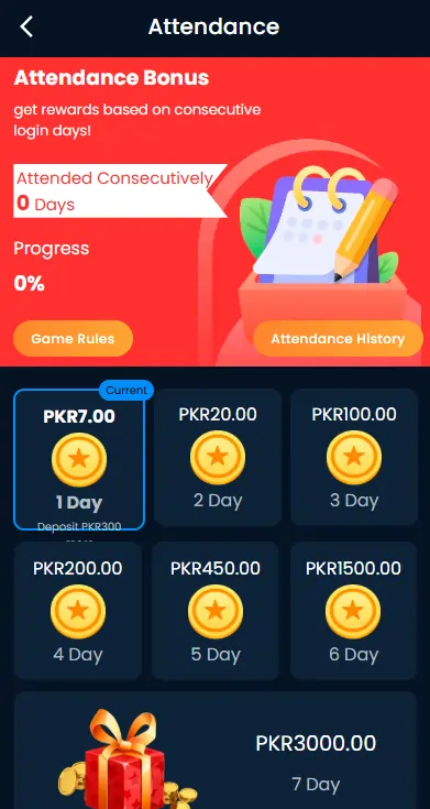 Daily bonus rewards app