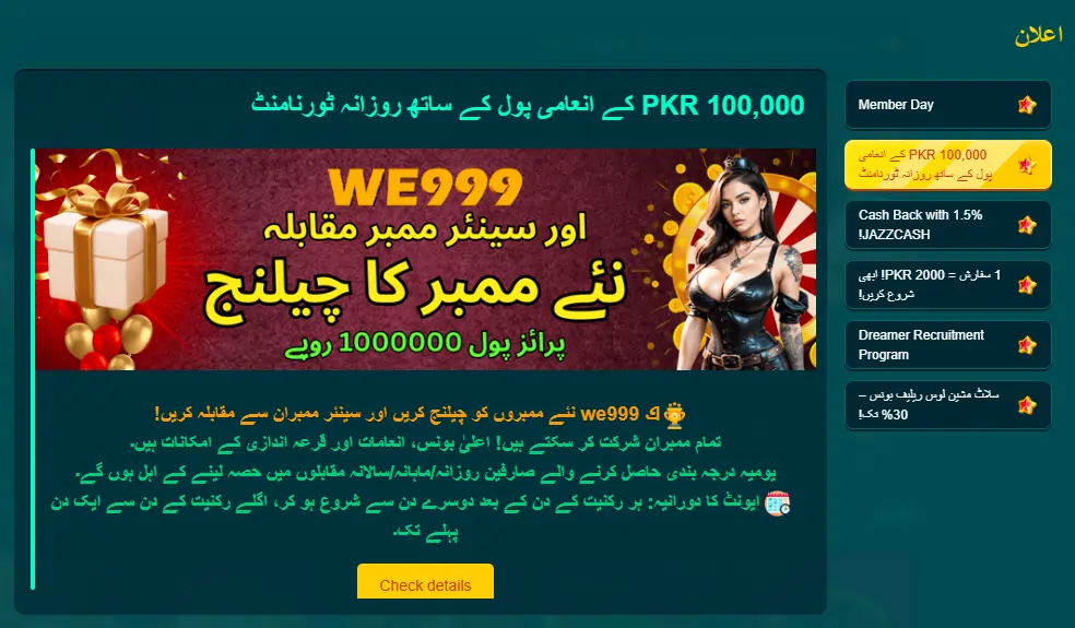 Bonus reward offers screen