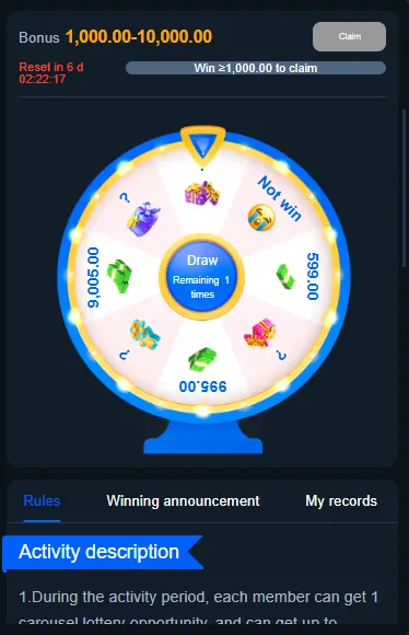 K55 Game Welcome Bonus