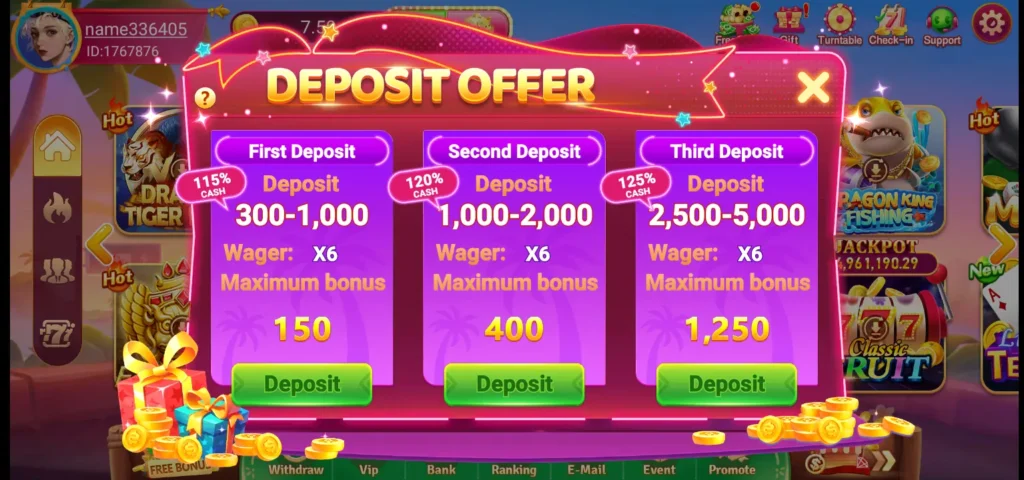 first deposit bonus offer