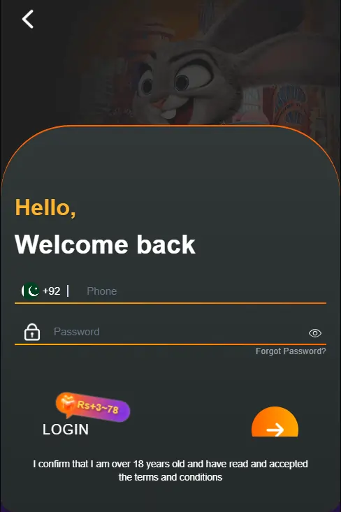 regester interface of 777Play Game