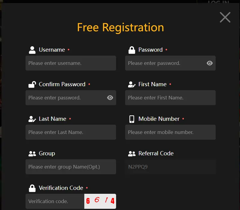 account registration guide