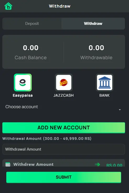 JazzCash EasyPaisa deposit