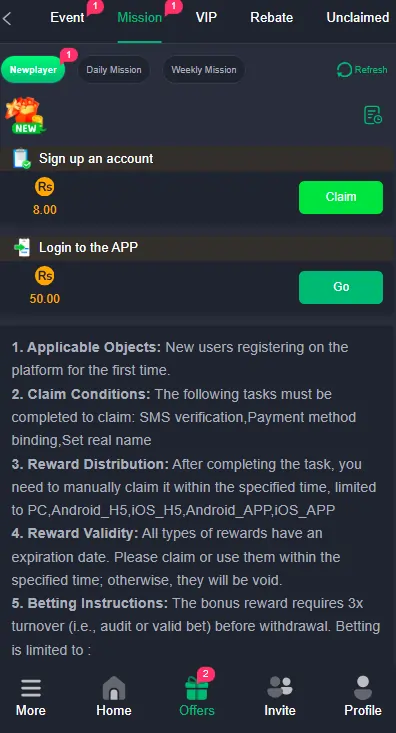 BetAa game bonus rewards