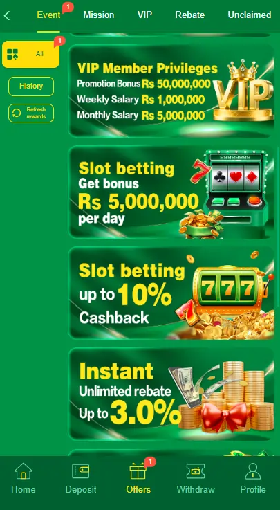 casino bonus rewards offers