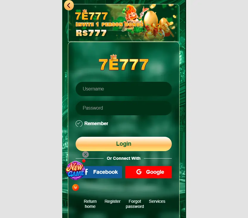 7E777 Game Deposit Withdrawal Details