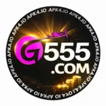 Magenta logo with golden burst
