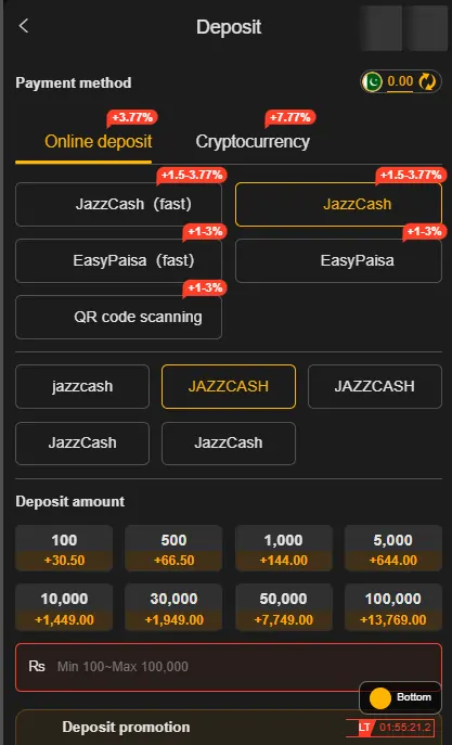 play777 deposit withdraw info