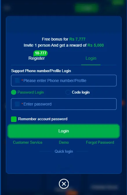 WC777 Game Download Login Register Steps