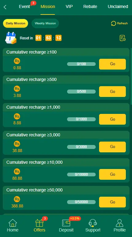 ZH88 Game free rewards