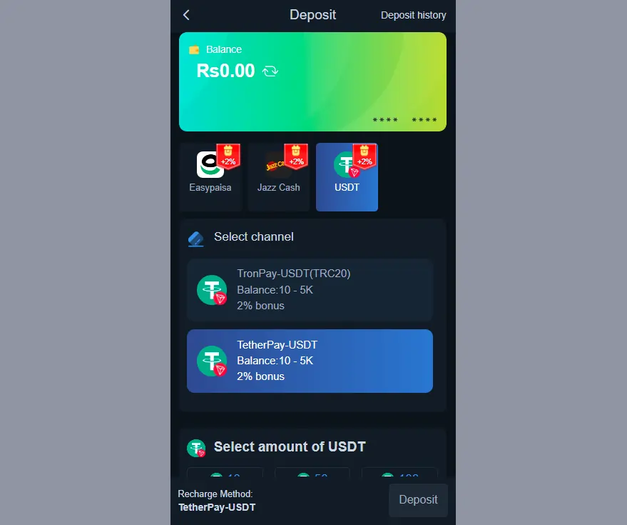 0.2 Game Deposit and Withdrawal Details