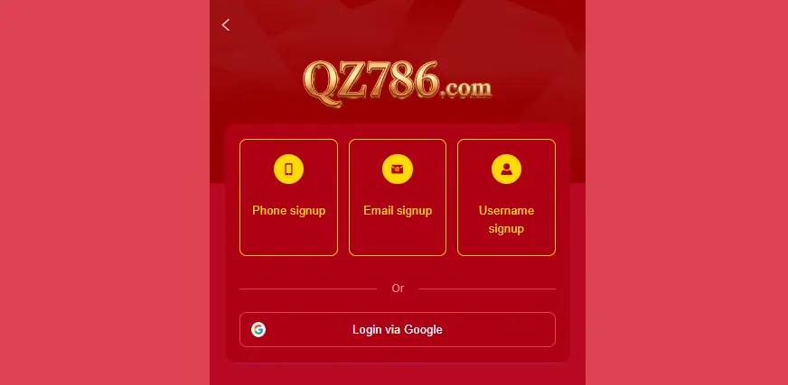 QZ786 Game Download Login Process